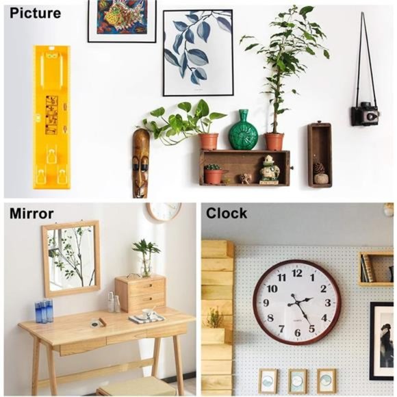 Picture Hanging Tool with Level Easy Frame Picture Hanger Wall Hanging Kit - Picture 6 of 6